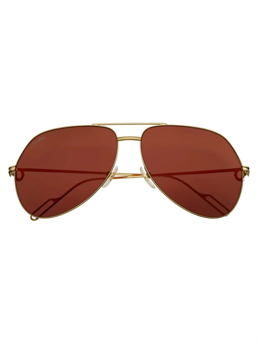 New unisex CARTIER CT0110S 010 Gold/Red AVIATOR PILOT Sunglasses